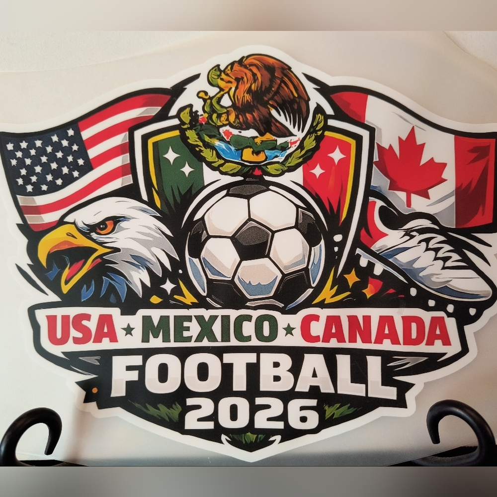 USA Mexico Canada Football 2026 Sticker